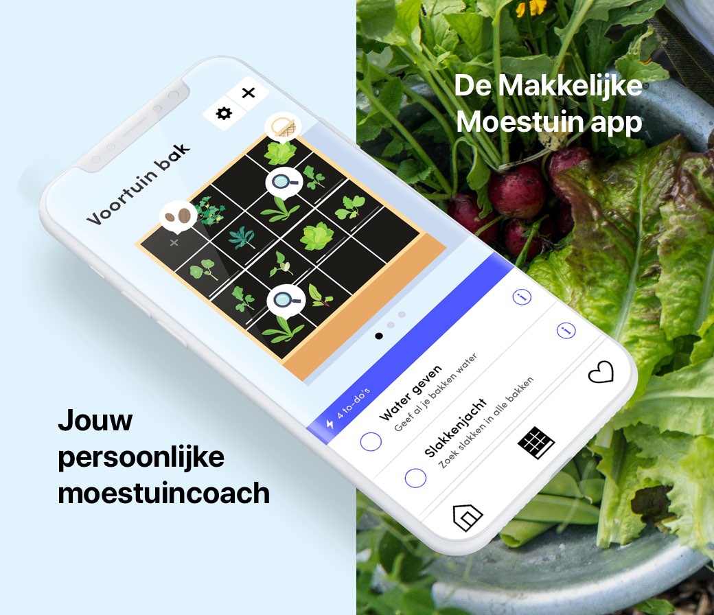 Moestuincoach: de Makkelijke Moestuin app