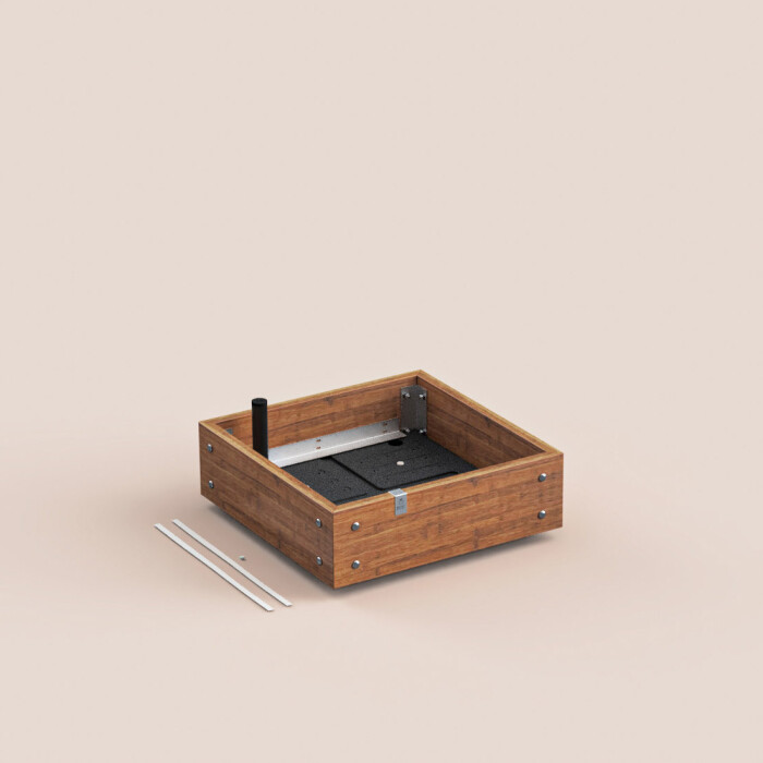 MM-Bamboo garden box, 4 squares