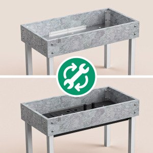 Raised table water reservoir conversion kit, 8 squares