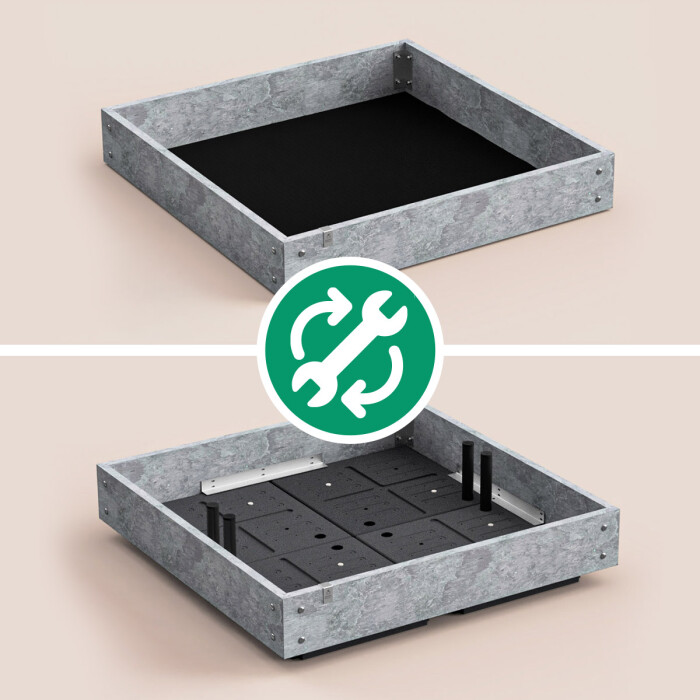 Water reservoir conversion kit, 16 squares