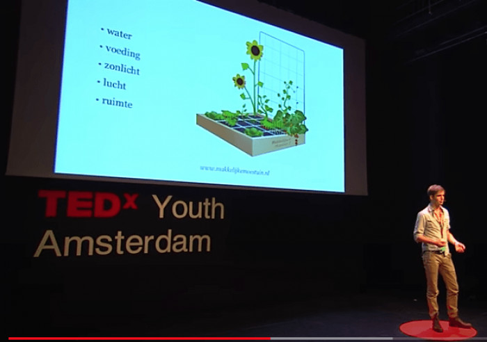 Jelle op TedXyouth Amsterdam