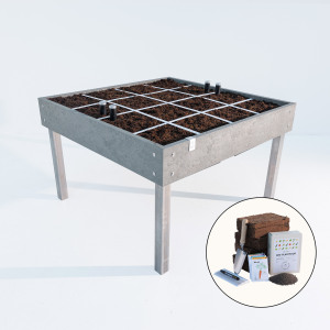 MM-Hero raised table starter kit, 16 squares