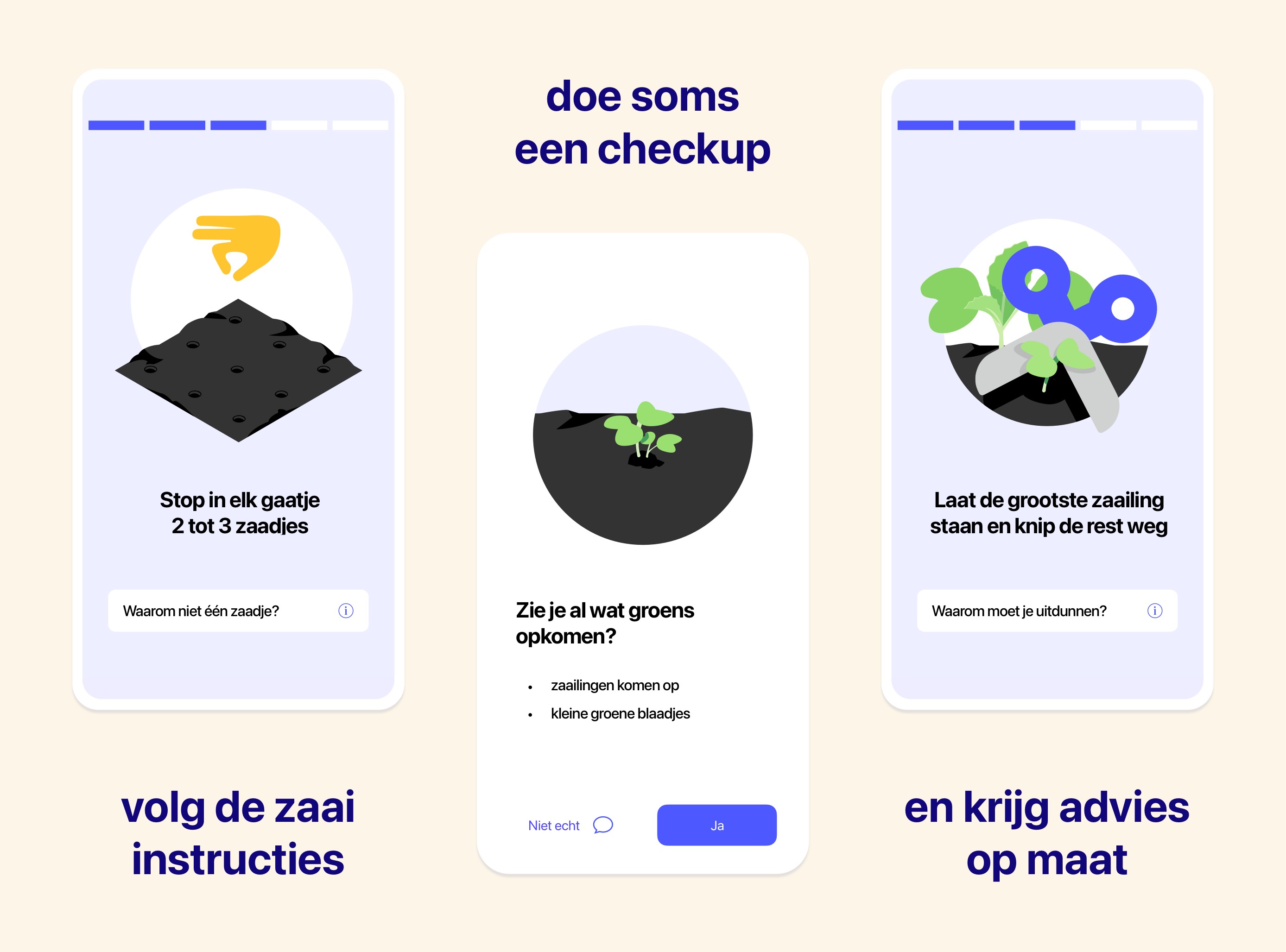 Tomaten voorzaaien staat ook in de Makkelijke Moestuin app