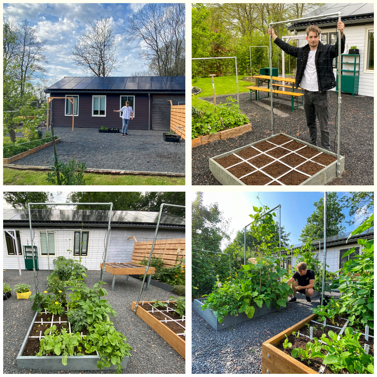 2021: de nieuwe kantoortuin van de Makkelijke Moestuin in Den Andel