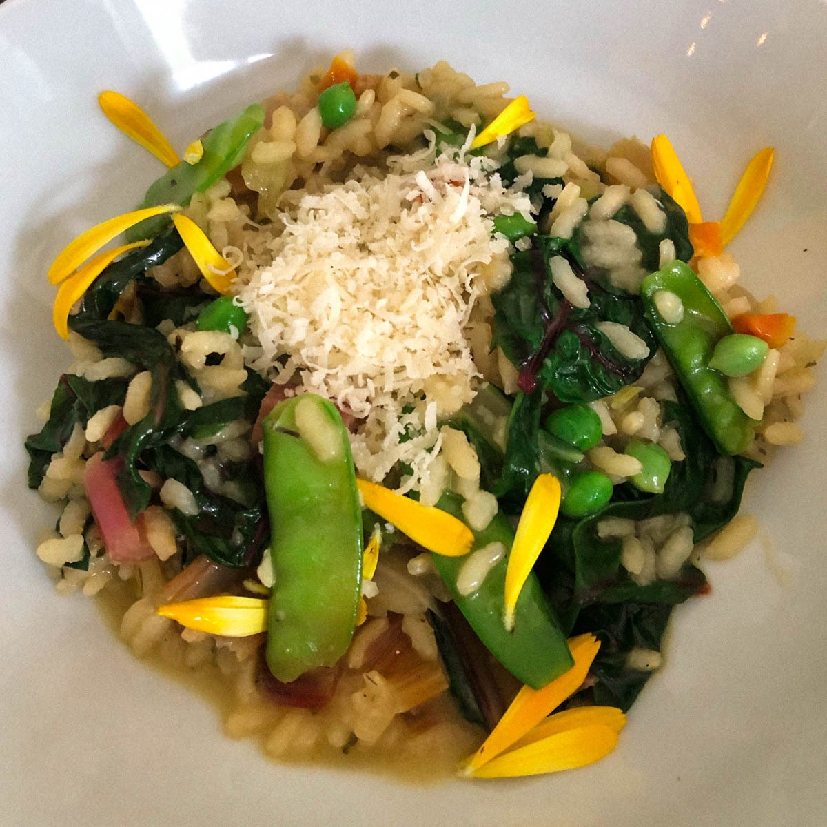 Risotto with chard and peas. Photo: by Manonnie