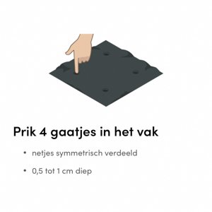 Sowing chard with help of the Makkelijke Moestuin app